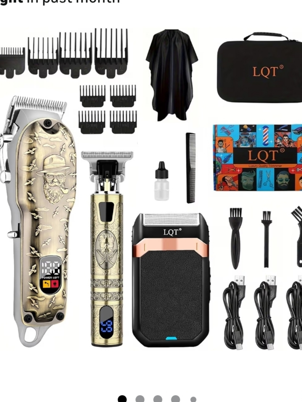 Gold Men's Grooming Kit — Gold Trimmer, T-Blade Trimmer & Foil Shaver Set